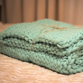 MAXI Knit Throw Blanket – Miniature 1