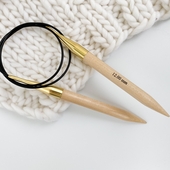 12mm (US 17) KNIT PRO Basix wooden fixed circular knitting needles – Miniature 5