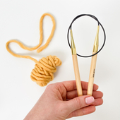 10mm (US 15) KNIT PRO Basix Wood fixed circular knitting needles – Miniature 2