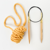 10mm (US 15) KNIT PRO Basix Wood fixed circular knitting needles – Miniature 1