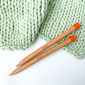 20mm (US 36) KNITPRO Jumbo straight single pointed knitting needles 30 cm – Miniature 1