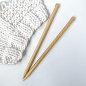 12mm (US 17) KNITPRO Basix wooden straight single pointed knitting needles 30 cm – Miniature 4