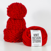 XXL Pom Pom Chunky Hat - Knitting Kit – Miniature 3