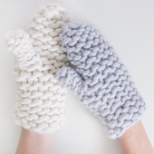 Chunky Knit Beanie, Scarf and Mittens Set – Miniature 3