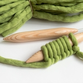 25mm (US 50) Handmade circular knitting needles – Miniature 3