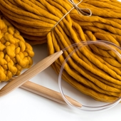 20mm (US 35) Handmade сircular knitting needles – Miniature 4
