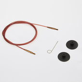 KNITPRO Single brown interchangeable needle cable – Miniature 2