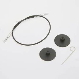 KNITPRO Single black cable 40cm (16