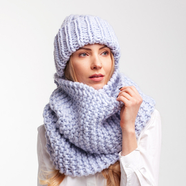 Infinity scarf hat