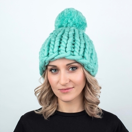Chunky Knitted Bobble Hat