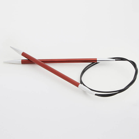 5.5mm (US 9) KNITPRO Zing fixed circular knitting needles 40cm (16