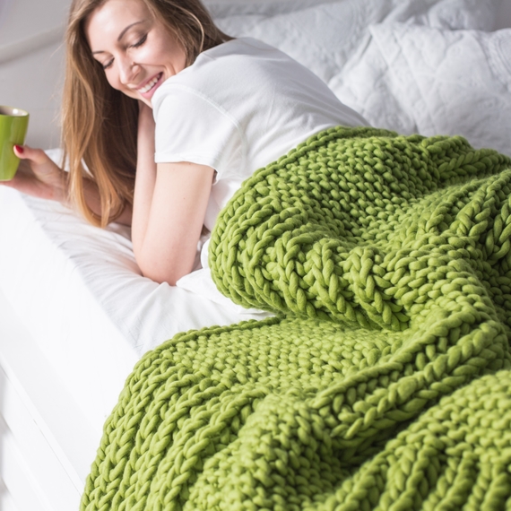 MORNING Chunky Knit Blanket – Photo 2