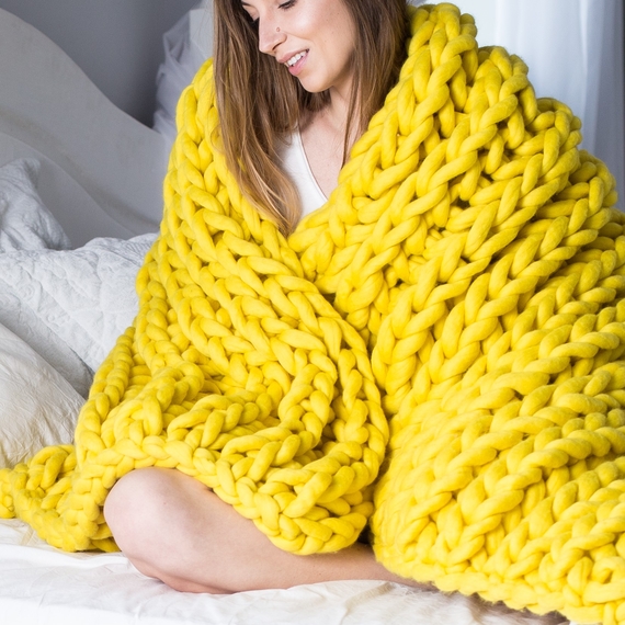 Super chunky knit blanket – Photo 1
