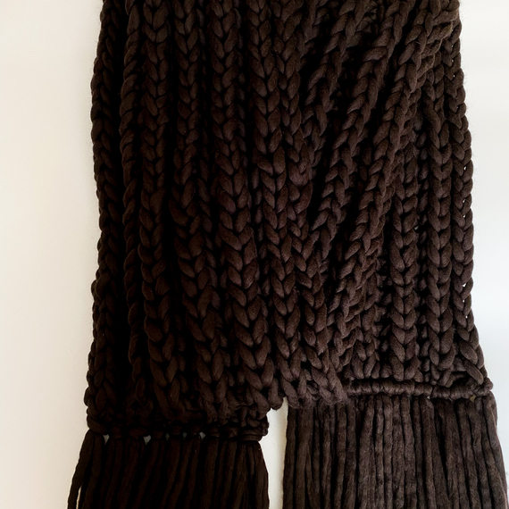 Chunky fringe scarf – Photo 9
