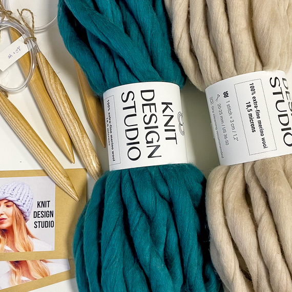 Super chunky knit beanie - Knitting kit – Photo 10