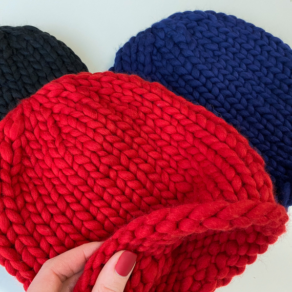 Knitted wool hat - Knitting Kit – Photo 9
