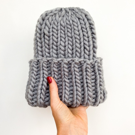 Rib knit beanie – Photo 3