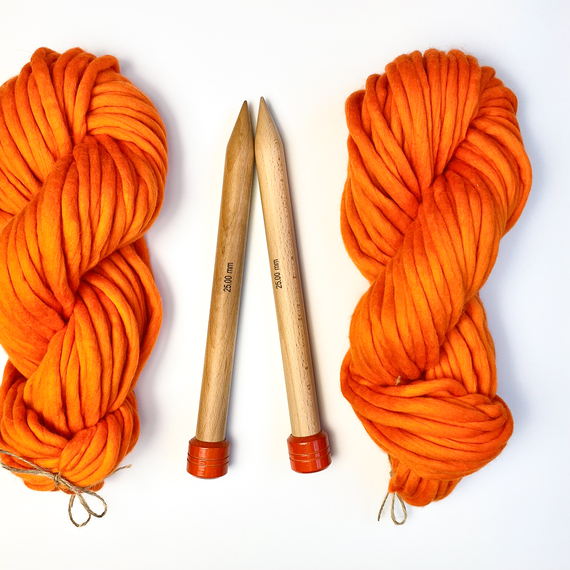 25 mm (US 50) KNIT PRO Jumbo Straight Single Pointed Knitting Needles 30 cm – Photo 4
