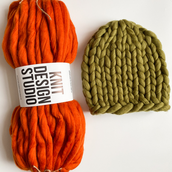Super chunky knit beanie - Knitting kit – Photo 2