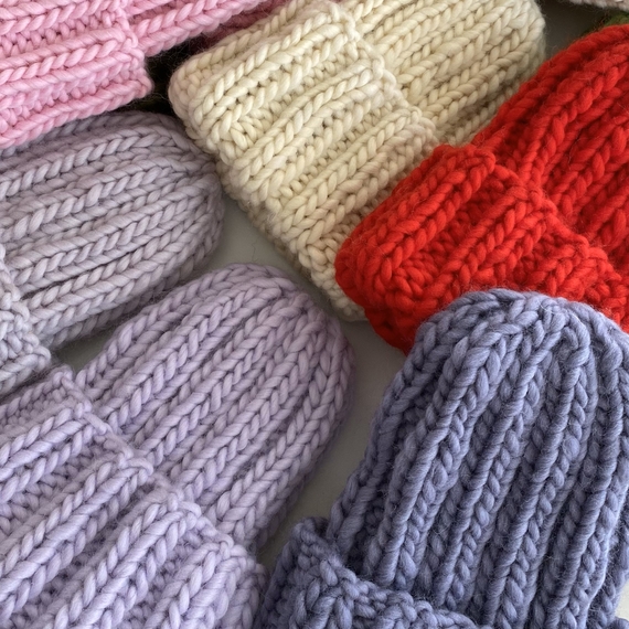 Chunky knit beanie – Photo 3