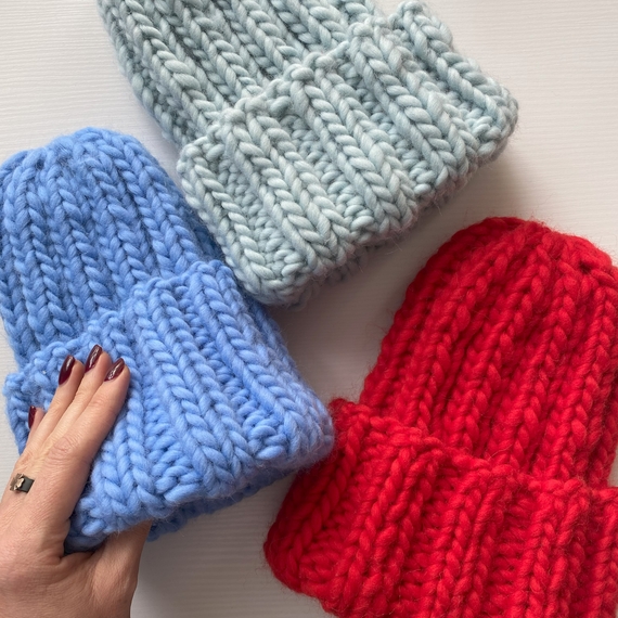 Chunky knit beanie – Photo 7