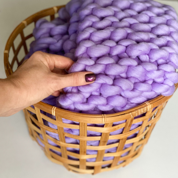 Giant Knit Scarf - Knitting Kit – Photo 4
