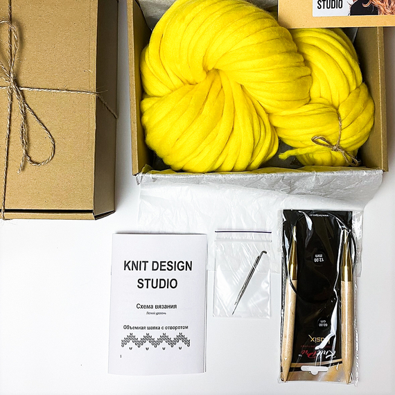 Chunky knit headband - Knitting Kit – Photo 4