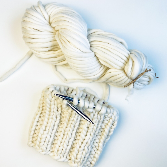 Chunky Ribbed Beanie - Knitting Kit – Photo 8