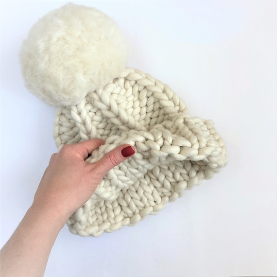 Chunky Bobble Hat - Knitting Kit – Photo 7