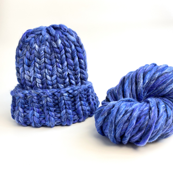 Chunky ribbed knit hat - Knitting Kit – Photo 6