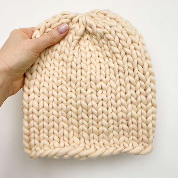 Knitted wool hat - Knitting Kit – Photo 11