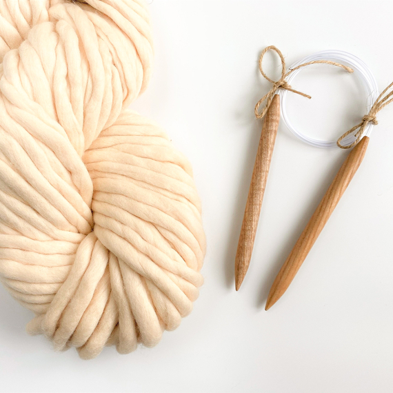 12 mm (US 17) Handmade wooden сircular knitting needles  – Photo 4