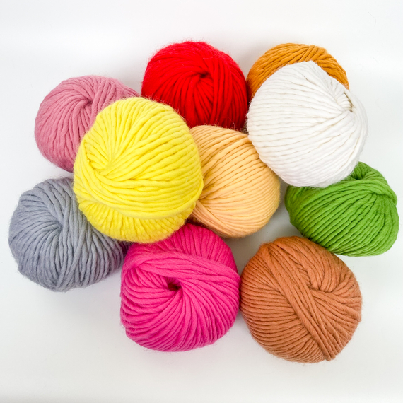 10 Pack of super chunky yarn HELLO MERINO - 2 kg (main photo)
