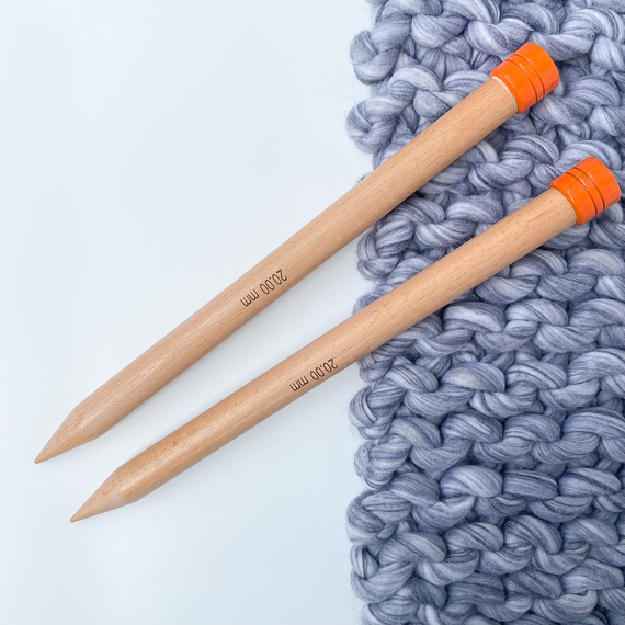 20mm (US 36) KNITPRO Jumbo straight single pointed knitting needles 30 cm – Photo 3