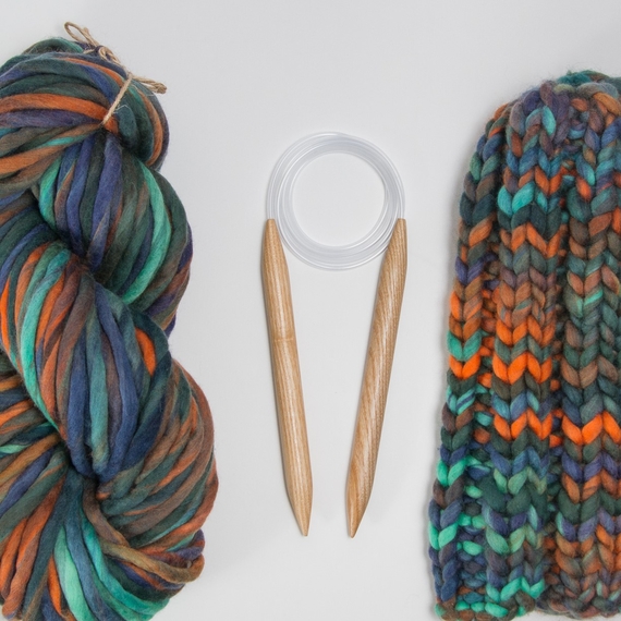 Clone of Chunky Ribbed Beanie - Knitting Kit – Photo 6