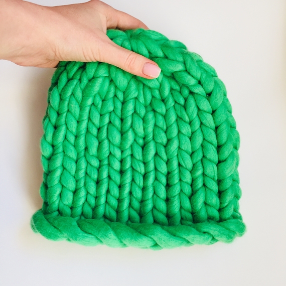 Super chunky knit beanie - Knitting kit – Photo 6