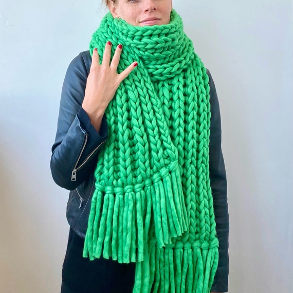 Chunky fringe scarf – Photo 6