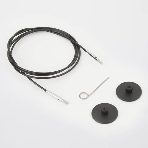 KNITPRO Single black cable 40cm (16") – Photo 2