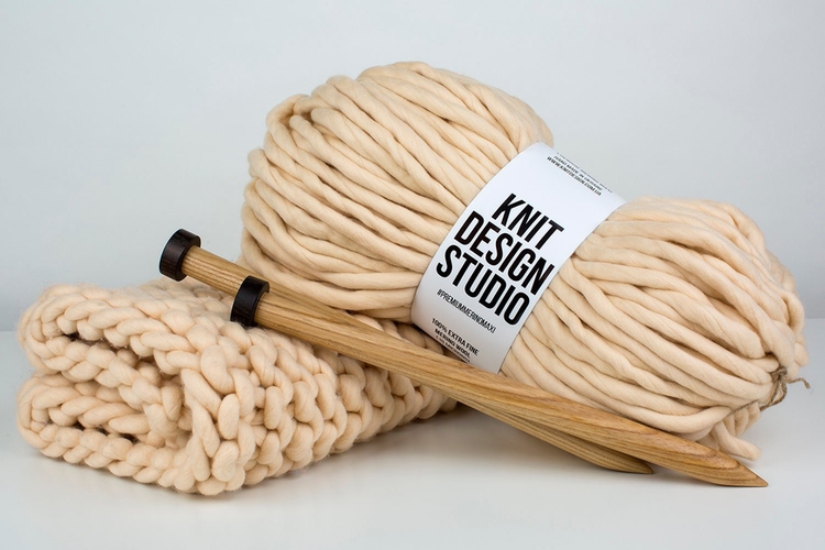 Jumbo chunky yarn MERINO MAXI - 1 kg – Photo 6
