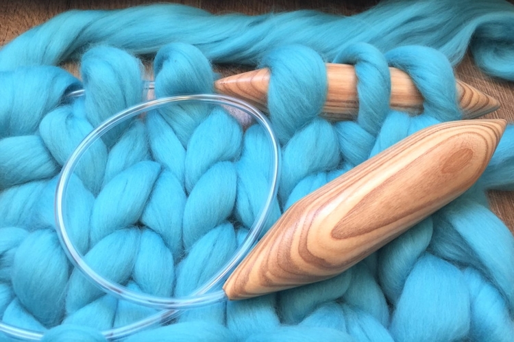 40mm (US 80) Giant handmade circular knitting needles – Photo 3