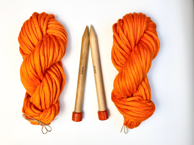 25 mm (US 50) KNITPRO Jumbo straight single pointed knitting needles 30 cm – Photo 4
