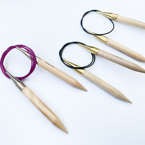 15mm (US 19) KNITPRO Basix wooden fixed circular knitting needles – Photo 8