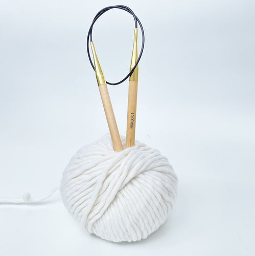 10mm (US 15) KNIT PRO Basix Wood fixed circular knitting needles – Photo 5