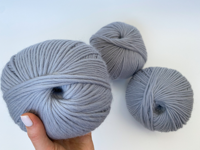 3 Pack of a bulky yarn HELLO MERINO XS - 600 grams – Photo 3